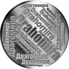 Náhled Reverzní strany - Česká jména - Drahomíra - stříbrná medaile
