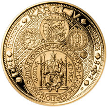 Náhled Averzní strany - Sada zlatého dukátu a stříbrného odražku NM III. Císař a král - proof