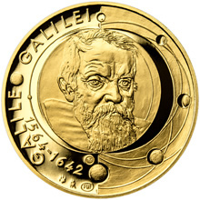 Náhled Averzní strany - Galileo Galilei - 450. výročí narození zlato b.k.