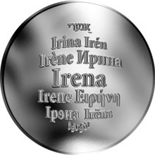 Náhled Reverzní strany - Česká jména - Irena - stříbrná medaile