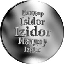 Náhled Reverzní strany - Slovenská jména - Izidor - stříbrná medaile