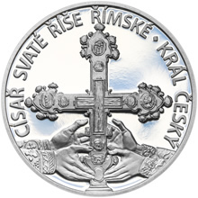 Náhled Reverzní strany - Karel IV. - 700. výročí narození 28 mm stříbro proof