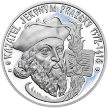 Náhled Averzní strany - Kazatel Jeroným Pražský - 600. výročí stříbro proof