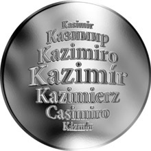 Náhled Reverzní strany - Česká jména - Kazimír - stříbrná medaile