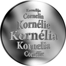 Náhled Reverzní strany - Slovenská jména - Kornélia - stříbrná medaile