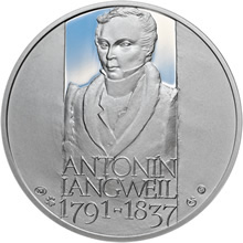 Náhled Averzní strany - Antonín Langweil - 175. výročí úmrtí Ag b.k.