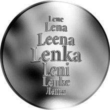 Náhled Reverzní strany - Česká jména - Lenka - stříbrná medaile