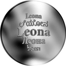 Náhled Reverzní strany - Česká jména - Leona - stříbrná medaile