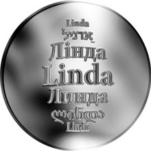 Náhled Reverzní strany - Česká jména - Linda - stříbrná medaile