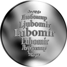 Náhled Reverzní strany - Česká jména - Lubomír - stříbrná medaile