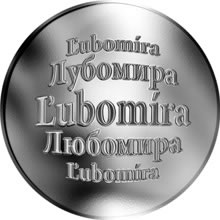 Náhled Reverzní strany - Slovenská jména - Ľubomíra - stříbrná medaile