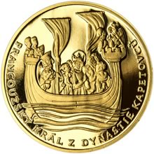 Náhled Reverzní strany - Ludvík IX. Francouzský - 800. výročí narození zlato b.k.