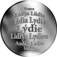 Náhled Reverzní strany - Česká jména - Lýdie - stříbrná medaile