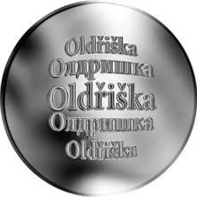 Náhled Reverzní strany - Česká jména - Oldřiška - stříbrná medaile