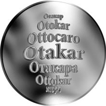 Náhled Reverzní strany - Česká jména - Otakar - stříbrná medaile