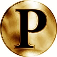 Náhled Averzní strany - Slovenská jména - Petronela - velká zlatá medaile 1 Oz