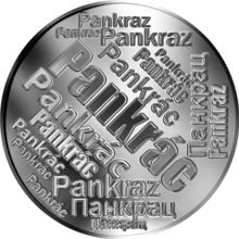 Náhled Reverzní strany - Česká jména - Pankrác - velká stříbrná medaile 1 Oz