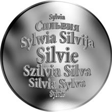 Náhled Reverzní strany - Česká jména - Sylva - stříbrná medaile