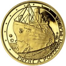 Náhled Reverzní strany - Titanik - 100. výročí potopení Au proof