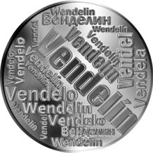 Náhled Reverzní strany - Česká jména - Vendelín - velká stříbrná medaile 1 Oz