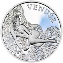 Náhled Averzní strany - Venuše 25 mm stříbro patina