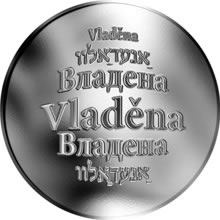 Náhled Reverzní strany - Česká jména - Vladěna - stříbrná medaile
