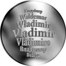 Náhled Reverzní strany - Česká jména - Vladimír - stříbrná medaile