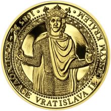 Náhled Averzní strany - Korunovace Vratislava II. českým králem - zlatá Oz - b.k.