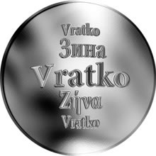 Náhled Reverzní strany - Slovenská jména - Vratko - stříbrná medaile