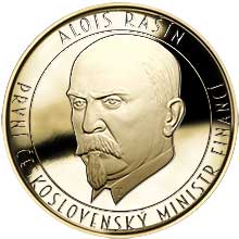 Náhled Averzní strany - 100. výročí vzniku československé měny - Rašínův dukát - proof