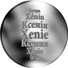 Náhled Reverzní strany - Česká jména - Xenie - stříbrná medaile