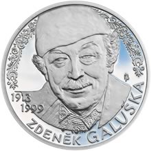 Náhled Averzní strany - Zdeněk Galuška - 100. výročí narození Ag patina