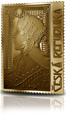 Náhled Reverzní strany - Medaile s motivem známky - Zrzka 1/2 Oz zlato