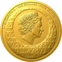 Náhled Reverzní strany - Zlatá 2 Oz investiční mince - 100 NZD - Voskovec a Werich
