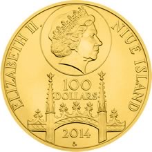 Náhled Reverzní strany - Zlatá investiční mince - 100 NZD - 40 dukát Zikmunda Lucemburského