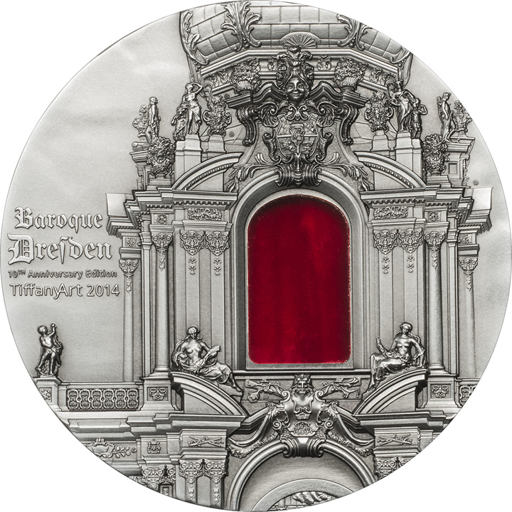 Náhled Averzní strany - 2014 Palau - Tiffany Art X - Baroque Dresden Ag 2 Oz