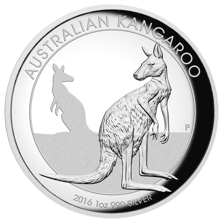 Náhled Averzní strany - 2016 Australian Kangaroo High Relief 1 Oz Ag Proof