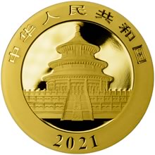 Náhled Reverzní strany - Panda 30g Au - Investiční zlatá mince