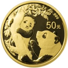 Náhled Averzní strany - Panda 3g Au - Investiční zlatá mince