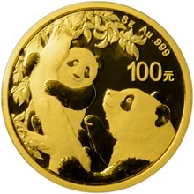 Náhled Averzní strany - Panda 8g Au - Investiční zlatá mince