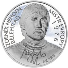 Náhled Averzní strany - Stříbrná mince 2 NZD Zdeněk Nehoda Proof