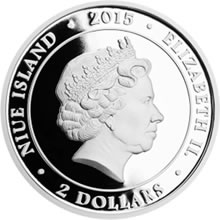 Náhled Reverzní strany - Stříbrná mince 2 NZD Maxipes Fík proof