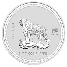 Náhled Averzní strany - 2010 Tiger 1 OzAustralian silver coin