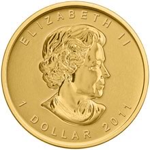 Náhled Averzní strany - Maple Leaf 1/20 Oz - Investiční zlatá mince