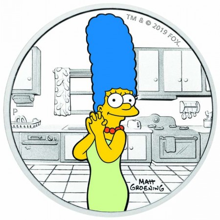 Náhled Averzní strany - 2019 Tuvalu - The Simpsons: Marge 1 Oz Ag Proof