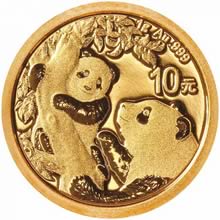Náhled Averzní strany - Panda 1g Au - Investiční zlatá mince