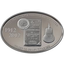 Náhled Reverzní strany - Stříbrná mince 2012 centů - 100 let od zkázy Titanicu  Proof
