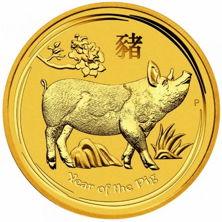 Náhled Averzní strany - 2019 Pig 1/10 Oz Australian gold coin UN