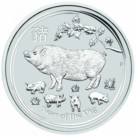 Náhled Averzní strany - 2019 Pig 1 Oz Australian silver coin UN