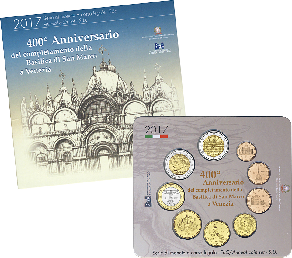 Náhled Averzní strany - 2017 Coin Set Italy Unc.